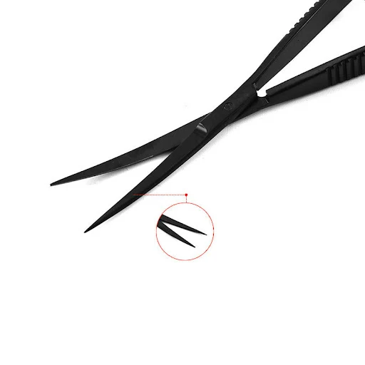 1Pc Curved Straight Spring Scissor Aquarium Aquascaping Plant Tools Quality Cleaning Tools for Fish Tank Landscaping Acc