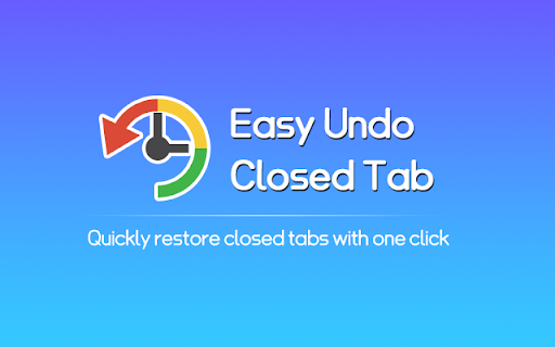 आसान अनडू बंद टैब वापस लें Easy Undo Closed Tab