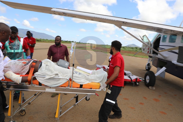 Seven critically injured KU students are being airlifted to Parklands Avenue hospital in Nairobi on March 19, 2024