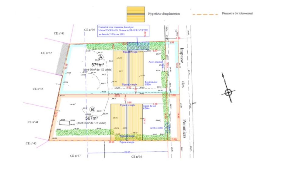 Vente terrain  505 m² à Gif-sur-Yvette (91190), 340 000 €