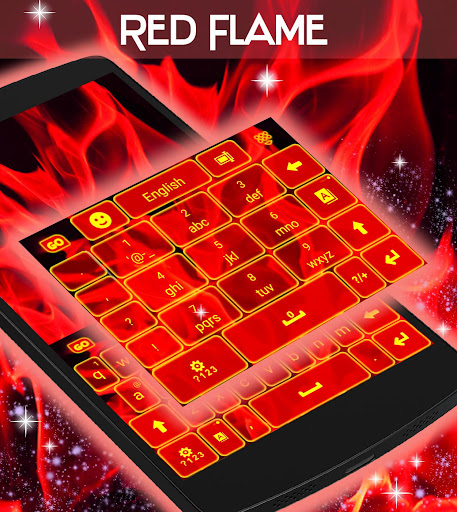 免費下載個人化APP|红色的火焰键盘 app開箱文|APP開箱王