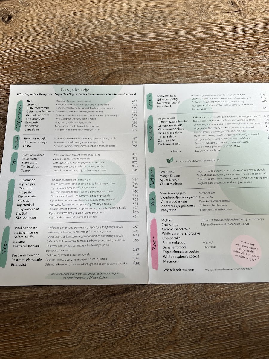 Brandstof Lunchroom & Bedrijfscatering gluten-free menu