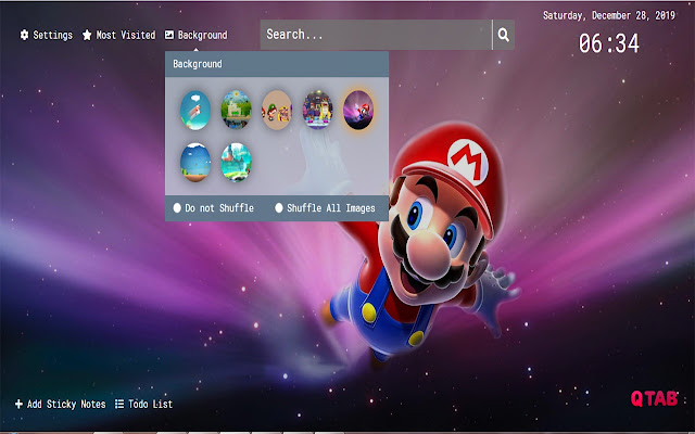 Mario Wallpapers HD New Tab Theme