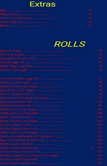 Wat A Roll menu 