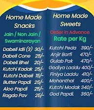 Kutchi Snacks menu 3