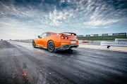 The author and the GT-R prepare for launch.