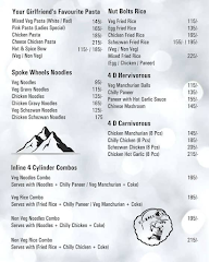 The Ride Cafe menu 1