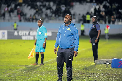 ANNOYED: Sundowns coach Pitso Mosimane was not pleased about Sisa ground Picture: SINO MAJANGAZA