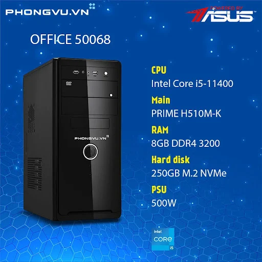 PC PV Home Office 50068 (i5-11400/8GB/250GB SSD/No OS)