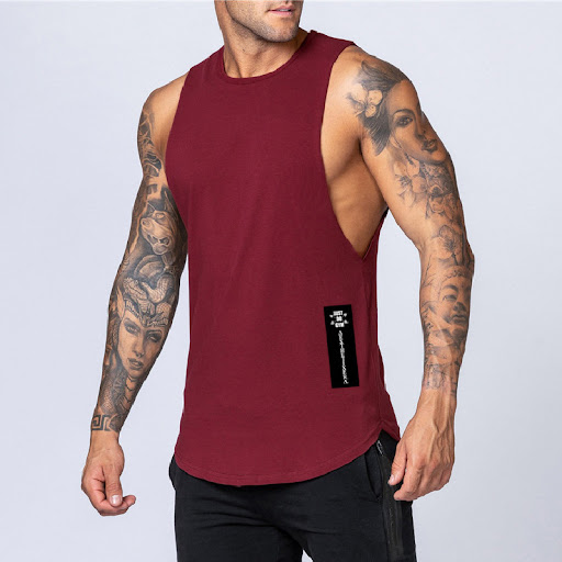 Title 2, Printed bodybuilding fitness sleeveless vest fo...