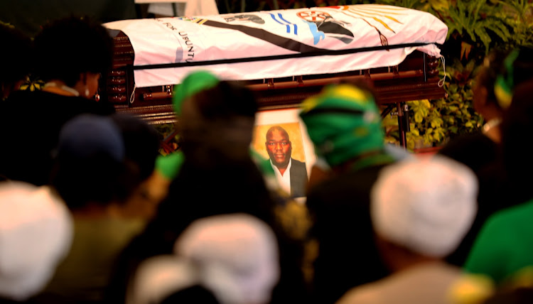 Mourners filled a community hall in Motherwell NU29 for the city’s funeral service for Ward 55 councillor Mzuvukile Boti on Wednesday