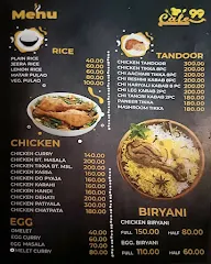 Cafe 99 menu 2