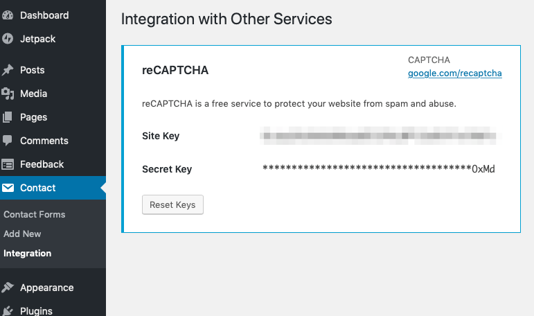 워드프레스에 문의하기 폼 만들기, Contact Form 7 + Gmail SMTP + 구글 reCAPTCHA