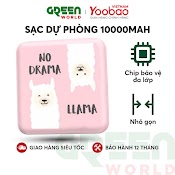 Pin Sạc Dự Phòng Yoobao M4 Mini Dễ Thương Hài Hước 10000Mah Pin Li - Polymer Cho Điện Thoại, Máy Tính Bảng... - Chính Hãng