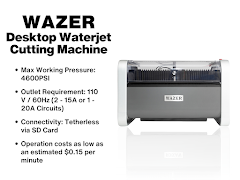 WAZER Standup Waterjet Cutting Machine