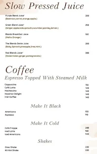 The Blendz menu 4