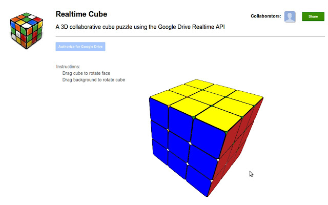 Realtime Cube chrome extension