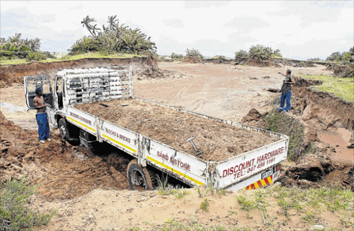 PLUNDER: File picture of illegal sand mining Picture: PHILLIP NOTHNAGEL