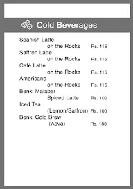 Benki Coffee menu 3