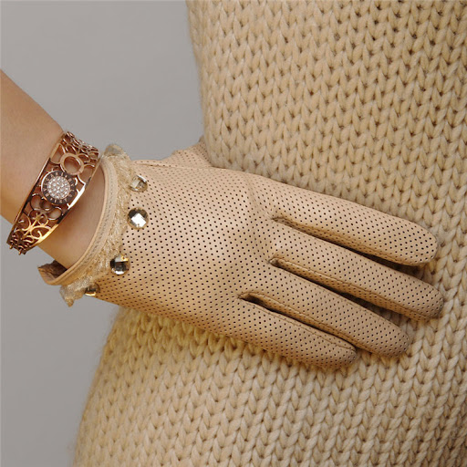 Title 3, Ladies Sheepskin Perforated Breathable Single L...