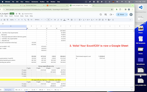 Excel to Google Sheets