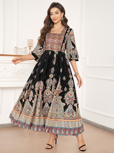 Title 5, Fashion Personalized Ethnic Style Embroidered D...