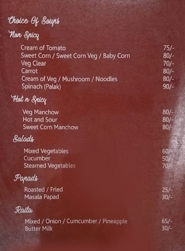 Gokul Restaurant menu 