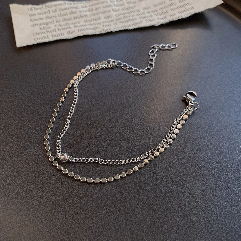 Women's and Men's Titanium Steel Bracelet, Lovers' Bracelet, durable and stylish, a perfect gift to celebrate your love.