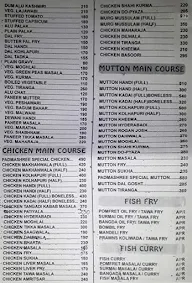 Padmashree menu 2