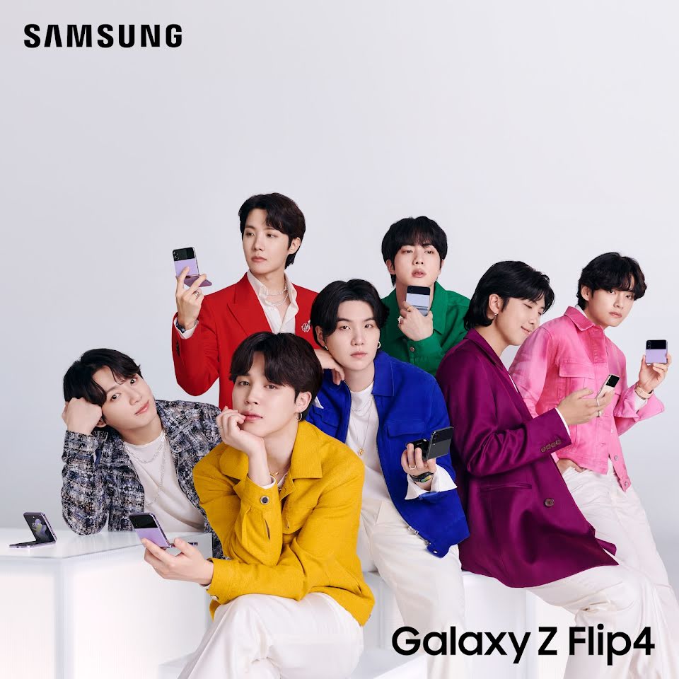 BTS на новых фото для Samsung Galaxy Z Flip4