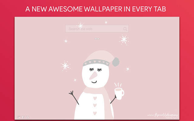 Pink Christmas Wallpaper HD Custom New Tab