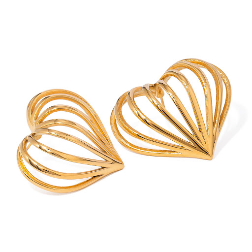 Title 6, Simple Special-interest Design 18K Gold Stainle...