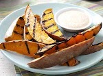 Grilled Sweet Potato Wedges Recipe was pinched from <a href="http://www.tasteofhome.com/recipes/grilled-sweet-potato-wedges" target="_blank">www.tasteofhome.com.</a>