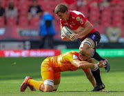 Kwagga Smith of the Emirates Lions during the Super Rugby match against the Jaguares at Emirates Airline Park on February 24, 2018 in Johannesburg, South Africa. 