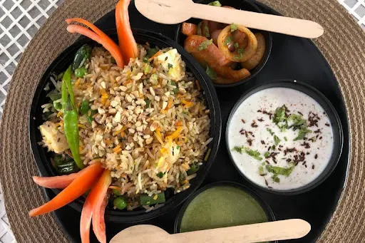 Veg Pulao With Raita