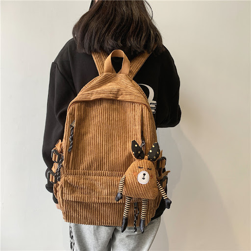 Title 3, Corduroy Schoolbag for Middle School Students P...