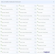 Saffron Multicuisine Restaurant menu 4