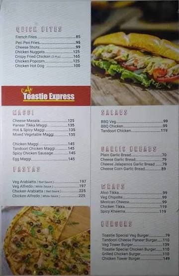 The Chinese Kitchen By Cafe Toastie Express menu 