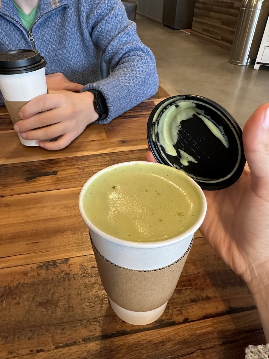 Green tea matcha latte