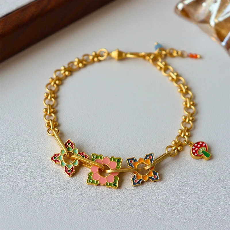 Damesarmband Retro Kleur Modevol en Veelzijdig Past Overal Bij Perfect Accessoire voor Elke Gelegenheid Elegant Design Tijdloos en Stijlvol.