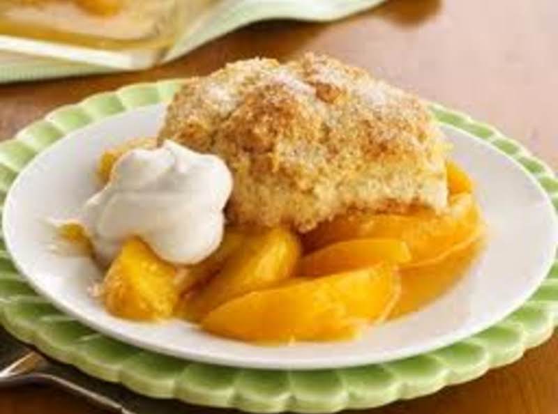 Bisquick Peach Cobbler