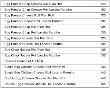 Prashant Roll menu 