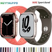 Dây Đeo Silicon Thích Hợp Cho Đồng Hồ Thông Minh Apple Watch 44Mm 40Mm 45Mm 41Mm 38Mm 42Mm 7 6 5 4 3 Se