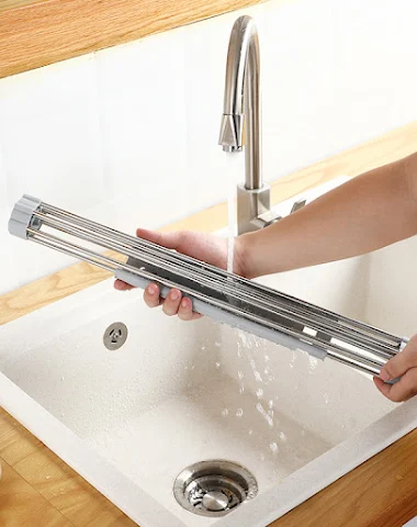 Kitchen sink drain rack for tablewa - 0