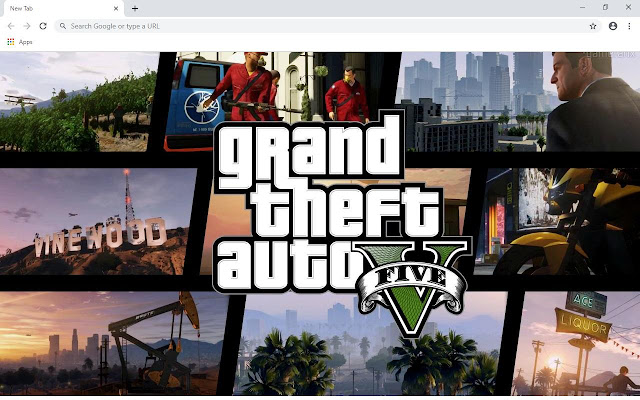 Grand Theft Auto V Wallpapers and New Tab