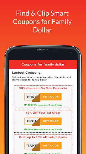 Screenshot Coupons for Family Dollar Code