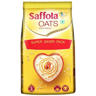 Saffola Rolled Oats - 100% Natural - 500 gm