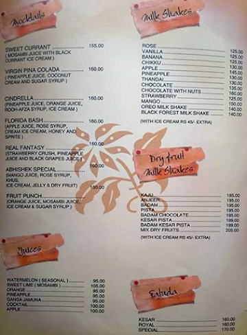 Abhishek Snacks Centre menu 