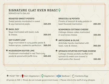 Roasty menu 