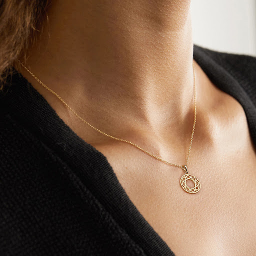 Title 5, Womens fashion hollowed-out geometric round pe...